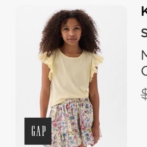 Gap Kids Yellow Eyelet shirt